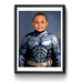 a picture of a young boy in a batman costume