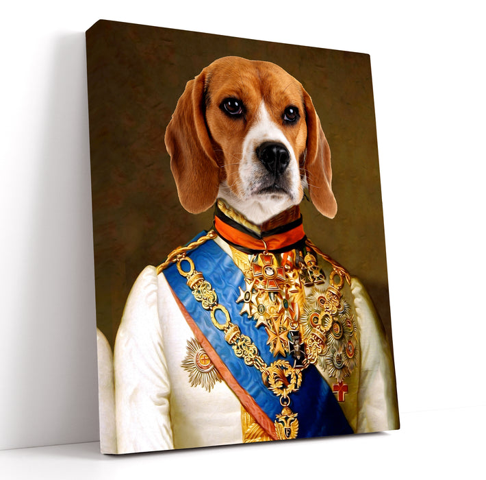 Pet Portrait Canvas - Duke Pawsworth