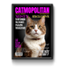 a picture of a cat on a magazine cover