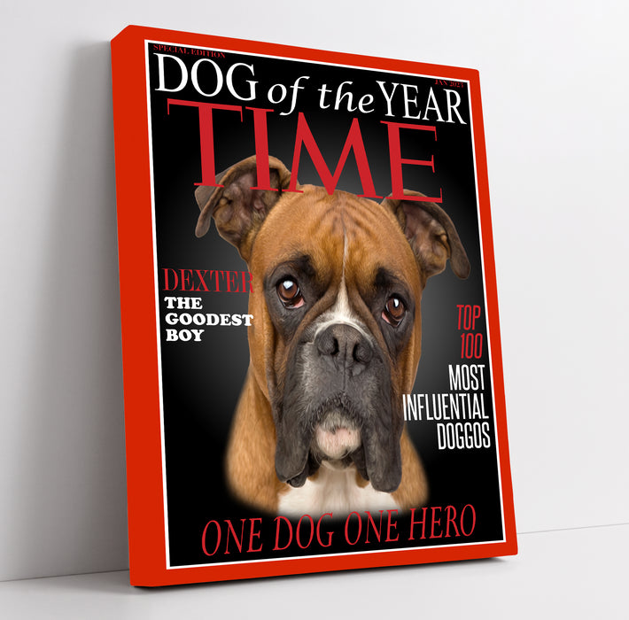 Pet Portrait Time Magazine Cover