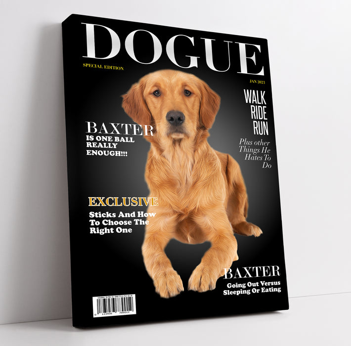 Pet Portrait Dogue Magazine Cover