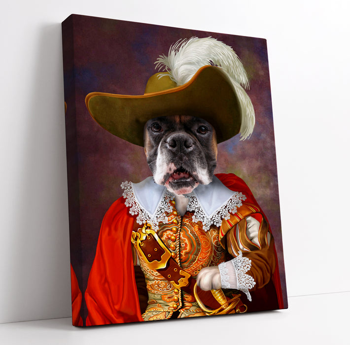 Pet Portrait Canvas - The Muskateer