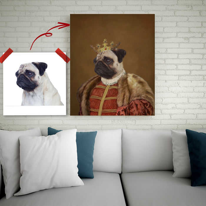 Pet Portrait Canvas - King Regent