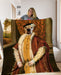 Pet Portrait Fleece Blanket - pet canvas art