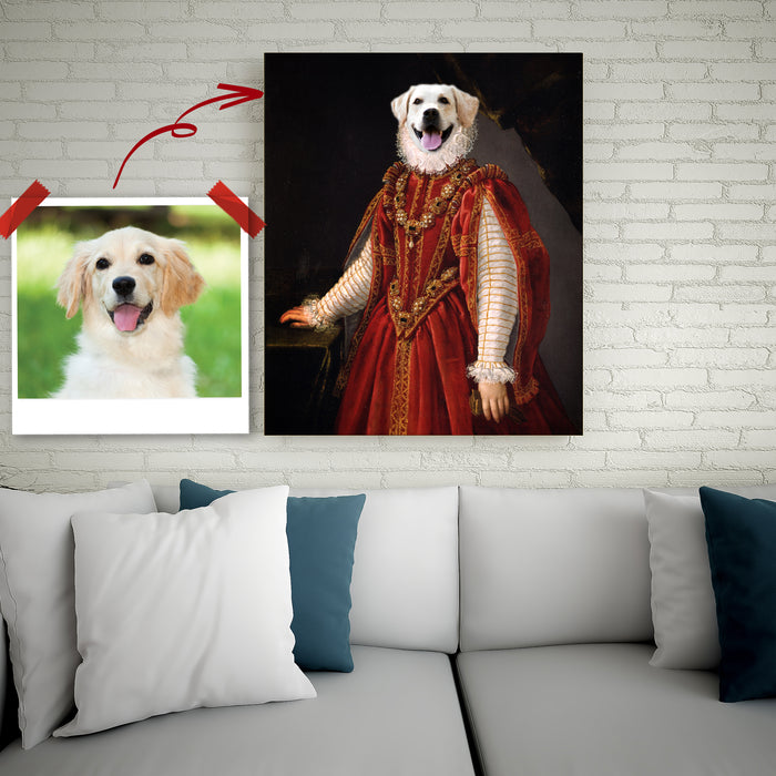 Pet Portrait Canvas - The Red Queen