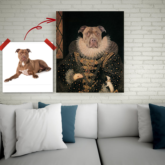 Pet Portrait Canvas - Queeny