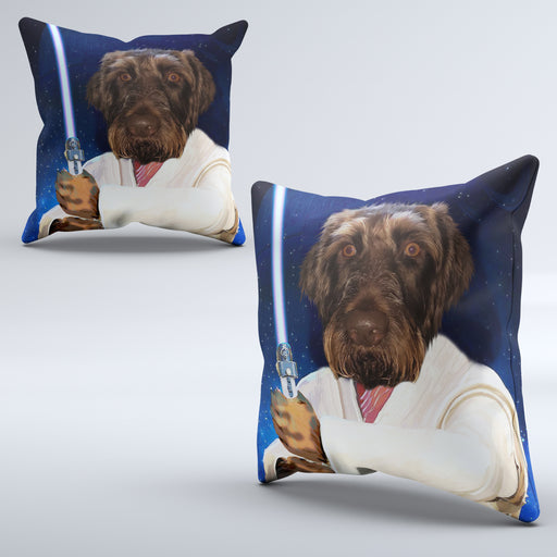 Pet Portrait Cushions - Jedi Padowan - Pet Canvas Art