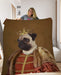 Pet Portrait Fleece Blanket - pet canvas art