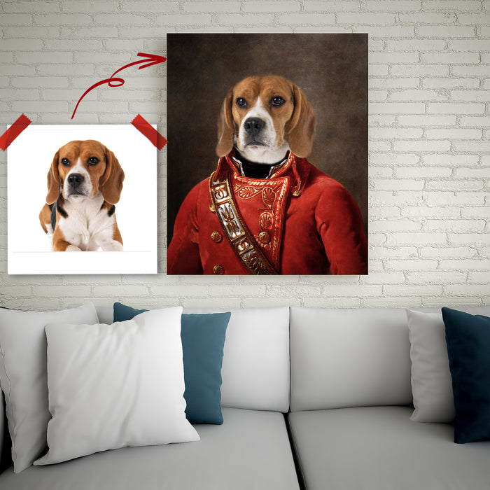 Pet Portrait Canvas - Count Droolsbury