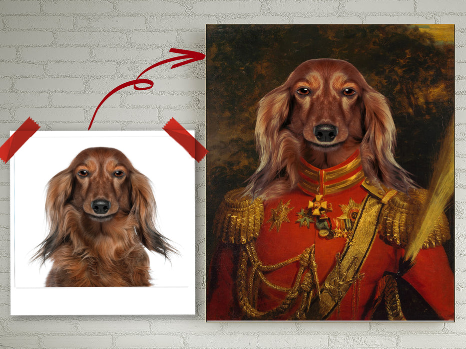 Pet Portrait Canvas - The Colonel