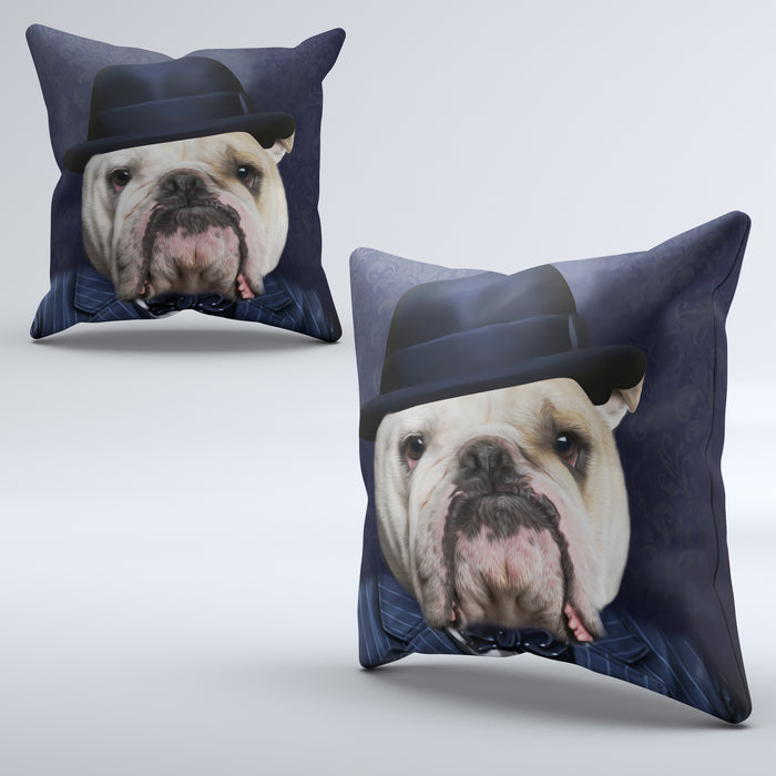 Pet Portrait Cushions - The Gangster - Pet Canvas Art