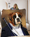 Pet Portrait Fleece Blanket - pet canvas art