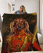 Pet Portrait Fleece Blanket - pet canvas art