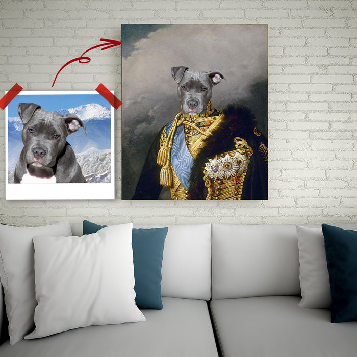Pet Portrait Canvas - Lord Fluffy