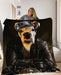 Pet Portrait Fleece Blanket - pet canvas art