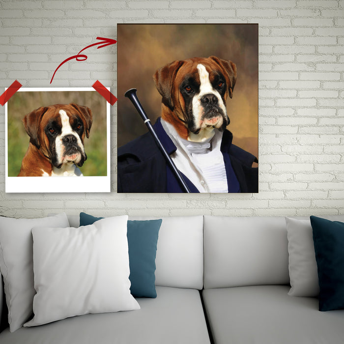 Pet Portrait Canvas - The Musician