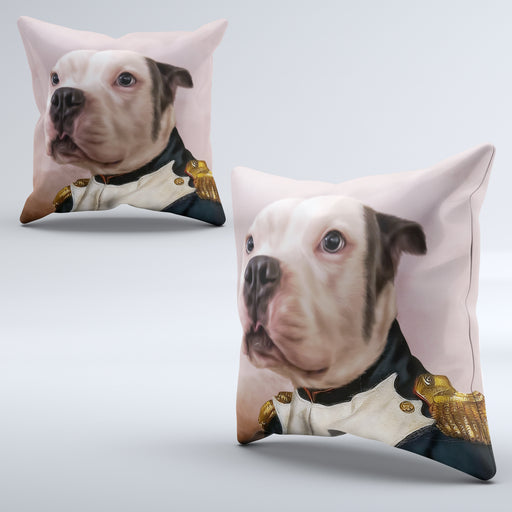 Pet Portrait Cushions - Corporal Bones - Pet Canvas Art