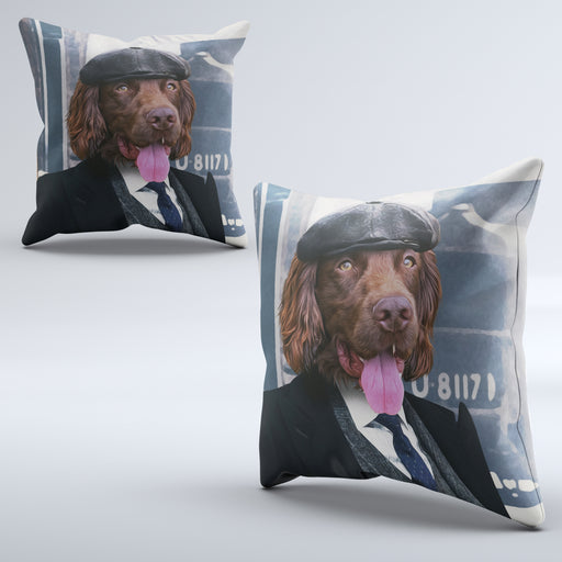 Pet Portrait Cushions - Peaky Arthur - Pet Canvas Art