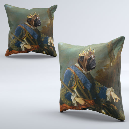 Pet Portrait Cushions - The Nobleman - Pet Canvas Art