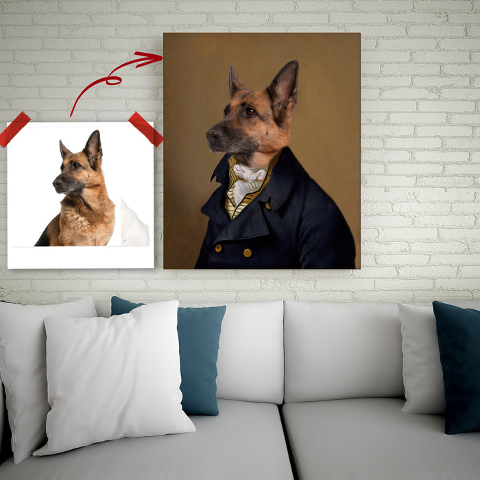 Pet Portrait Canvas - Lord Of The Manor