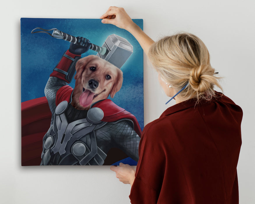 Pet Portrait Canvas - Hammer Pooch