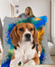 Pet Photo Blanket Colour Splash - pet canvas art