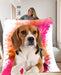 Pet Photo Blanket Colour Splash - pet canvas art