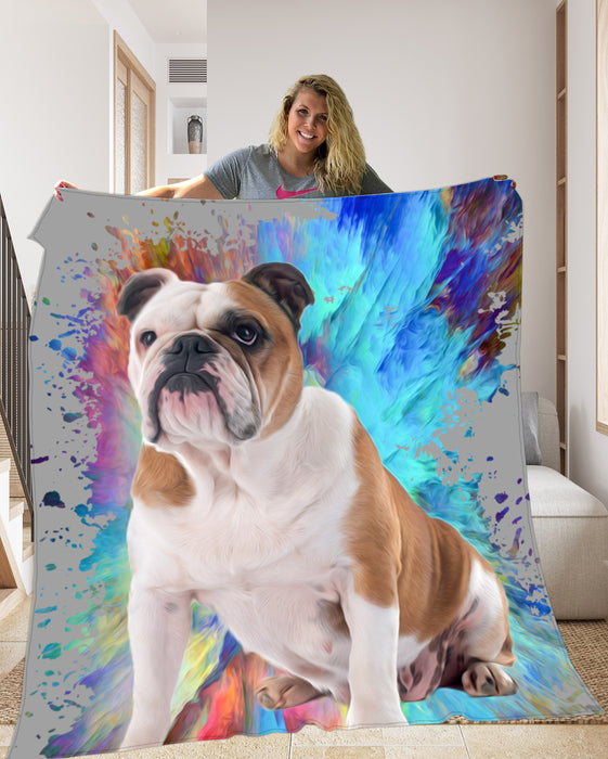 Pet Photo Blanket Colour Splash - pet canvas art