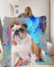 Pet Photo Blanket Colour Splash - pet canvas art