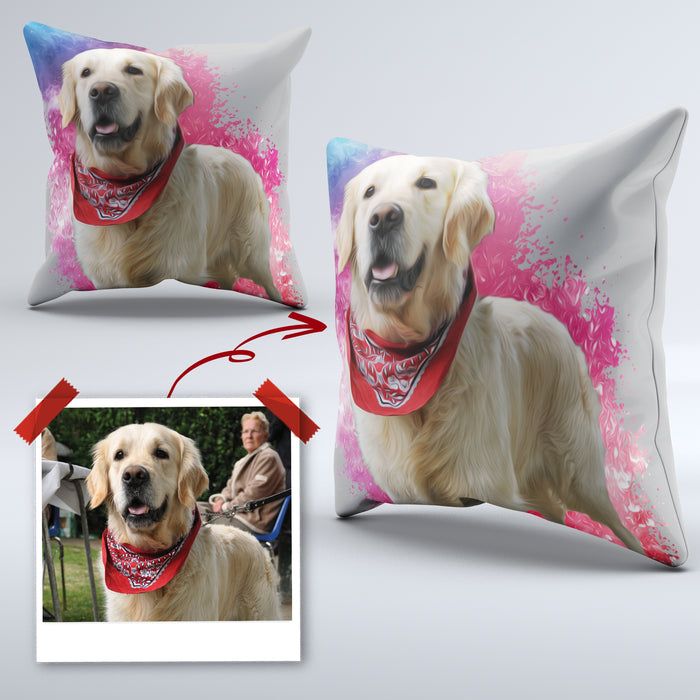 Pet Portrait Cushions Modern - pet canvas art