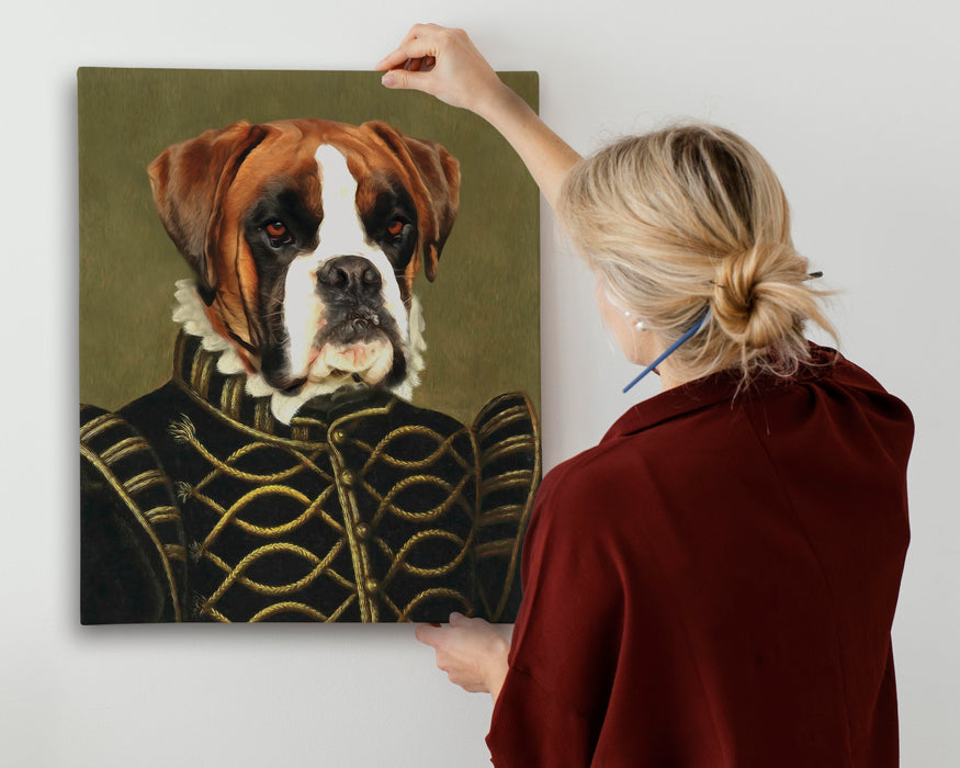 Pet Portrait Canvas - The Noble