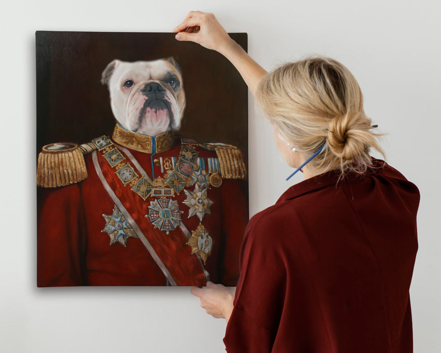 Pet Portrait Canvas - The Brigadier