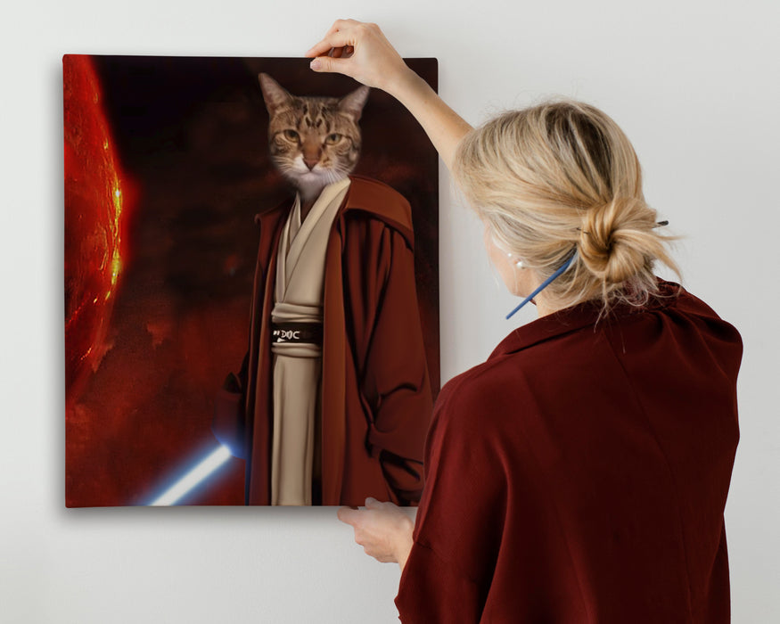 Pet Portrait Canvas - Jedi Master