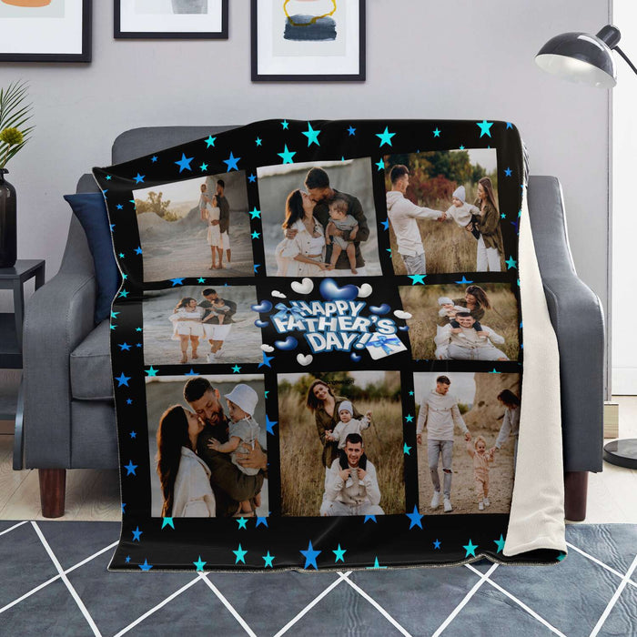 Photo Fleece Blanket - Fathers Day - pet canvas art