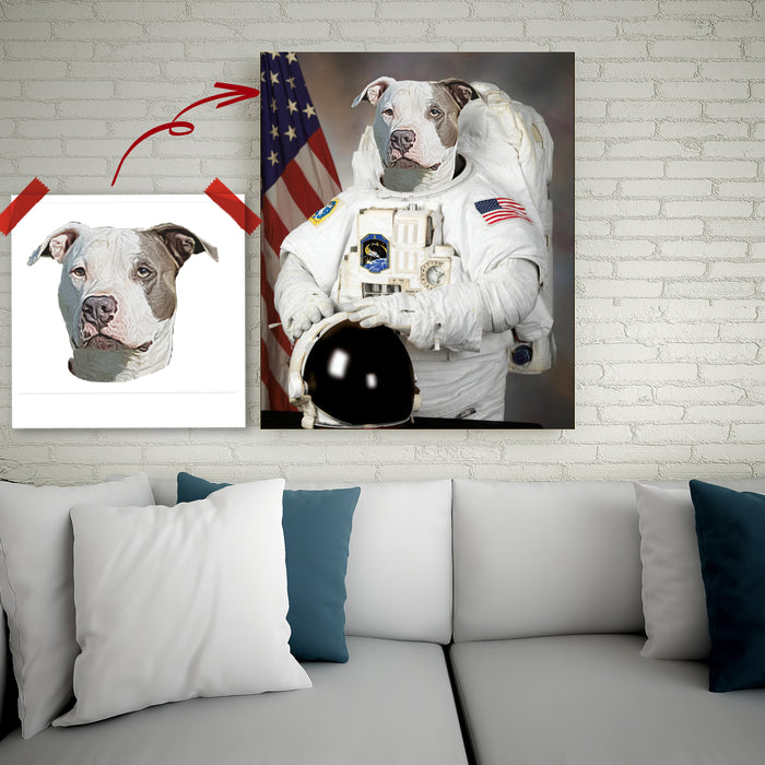 Pet Portrait Canvas - The Spaceman